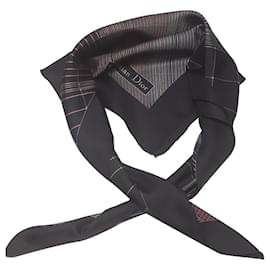 Christian Dior Seidenschal Schwarz
