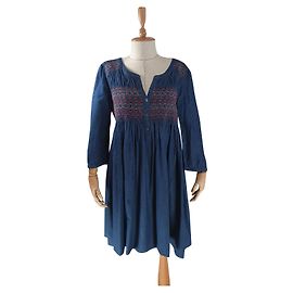 Vestido de algodón azul Odd Molly XL