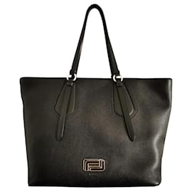 Grande borsa tote Lancel in pelle nera