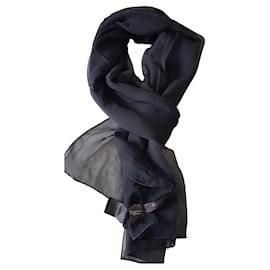 Max Mara Seidenstola schwarz