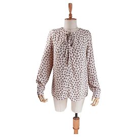 Top Tommy Hilfiger de Viscosa Beige Rojo Blanco