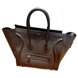 Borsa a mano Céline Luggage in pelle nera