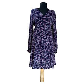 Ralph Lauren Black Label Blumenkleid French Navy