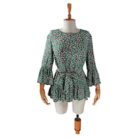 Blusa floral verde Selected de viscosa