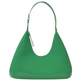 By Far Pelle semi verniciata verde ambra