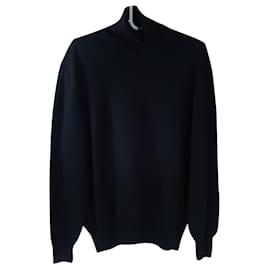 Pal Zileri Polo Pullover Schwarz Wolle - Autre Marque