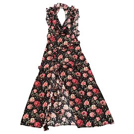 R13 Kleid aus schwarzer Seide