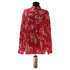 & Other Stories Top in seta rosso