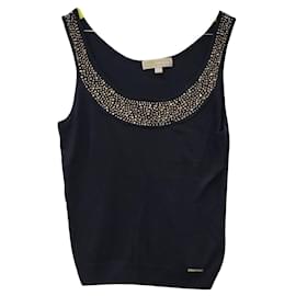 Camiseta de tirantes negra Michael Kors