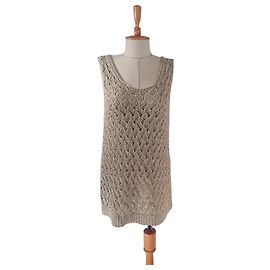Fabiana Filippi Leinen Tanktop Beige