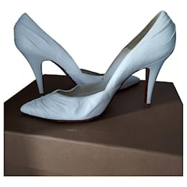 Michel Perry Absatzschuhe aus weißem Leder 37