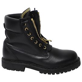 Botines Balmain Taiga en Cuero Negro