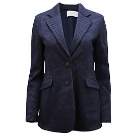 Blazer Harris Wharf London in lana blu navy