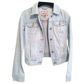 Chaqueta vaquera vintage de Abercrombie & Fitch. 90s Y2K estilo recortado sobreajustado.