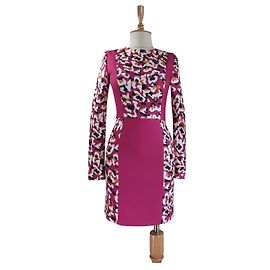 Abito Mary Katrantzou Leopardo Rosa