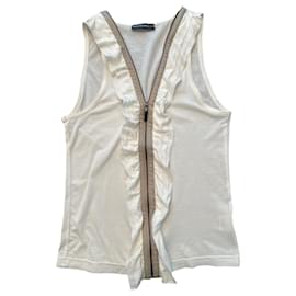 Top Barbara Bui in Cotone Crema