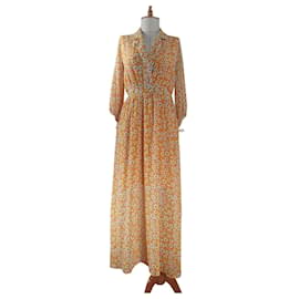 Vestido floral amarillo Selected