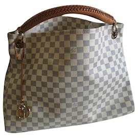 Borsa Louis Vuitton Artsy Damier Azur Bianca