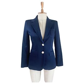 Ralph Lauren Americana Azul de Algodón