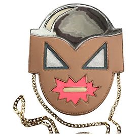 Stella Mc Cartney Bolso Stella McCartney Super Heroes Beige Piel Charol