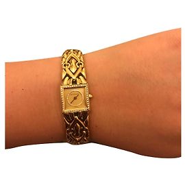 Bulgari Armbanduhr aus 18k Gelbgold mit Diamant