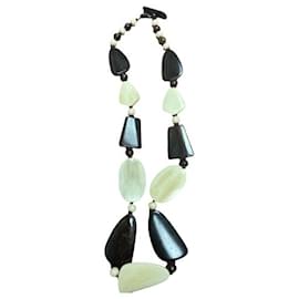 Collana lunga in perline di legno - Autre Marque