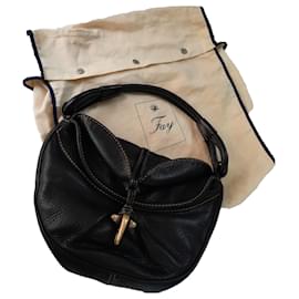 Borsa Hobo Fay in Pelle Nera