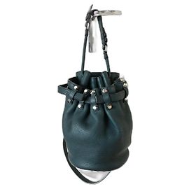 Alexander Wang Diego Leather Handbag Dark Green