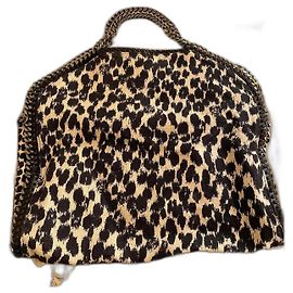 Stella Mc Cartney Stella McCartney Falabella Handtasche mit Tiermuster aus Baumwolle
