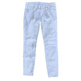 7 For All Mankind Pantalones Slim Blancos