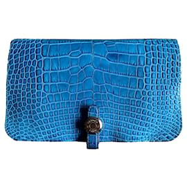 Hermès Portemonnaie Dogon aus Krokodilleder