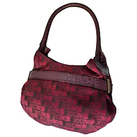 Just Cavalli Hobo Tasche Rot Leder