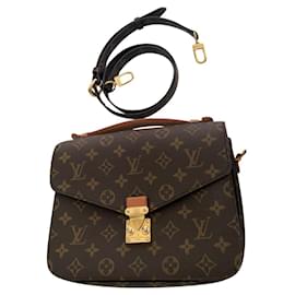 Borsa a mano Louis Vuitton Metis in pelle marrone