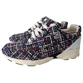 Sneakers Chanel in tweed multicolore Taglia 39