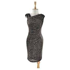 Vince Camuto Kleid Schwarz Gold Nylon