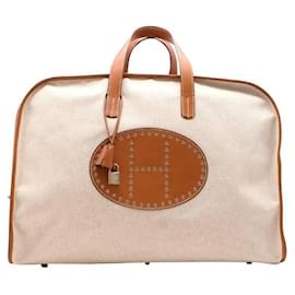 Borsa da viaggio Hermès Evelyne in tela di cotone