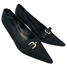 Tacchi Prada in pelle neri Taglia 39.5