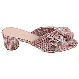 Loeffler Randall Emilia Plisseeschleifenabsatz aus Nylon mit Blumendruck