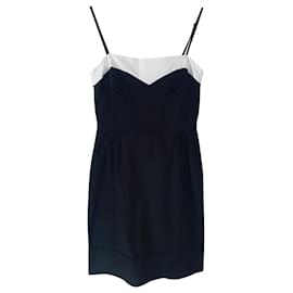 Sportmax Kleid schwarz weiß Baumwolle
