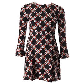 Sandro Paris Rony Blumenkleid aus mehrfarbiger Seide