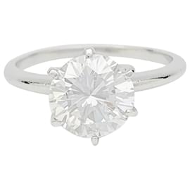 inconnue Platin- und Diamant-Solitär, 2,23 Karat.