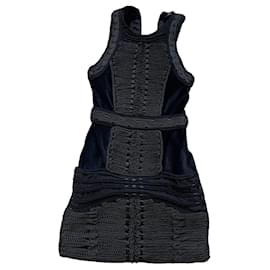 Vestido Balmain pour H&M de algodón negro XS