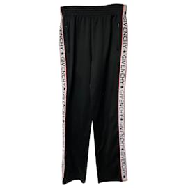 Pantaloni della tuta Givenchy Logo Tape in poliestere nero