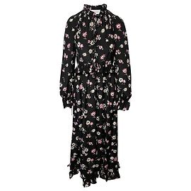 Autre Marque Vestido largo con lazo en la parte delantera Les Revêries en seda con estampado floral