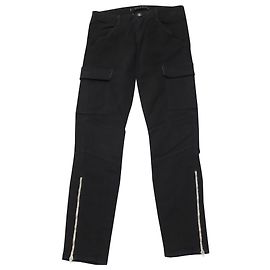 Pantalones cargo con cremallera en el tobillo en algodón negro Houlihan de J Brand
