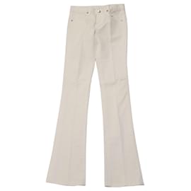 Ralph Lauren Hose mit weitem Bein aus weißer Baumwolle