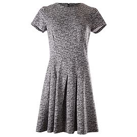Michael Kors Strickkleid aus schwarzer und weißer Viskose