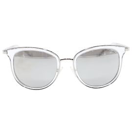 Michael Kors Adriana MK 1010 Gafas de sol en acero inoxidable plateado