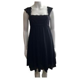Vestido Marchesa Notte de seda y encaje