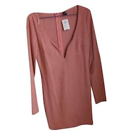 Windsor Midilanges Seidenkleid Rosa Größe 38